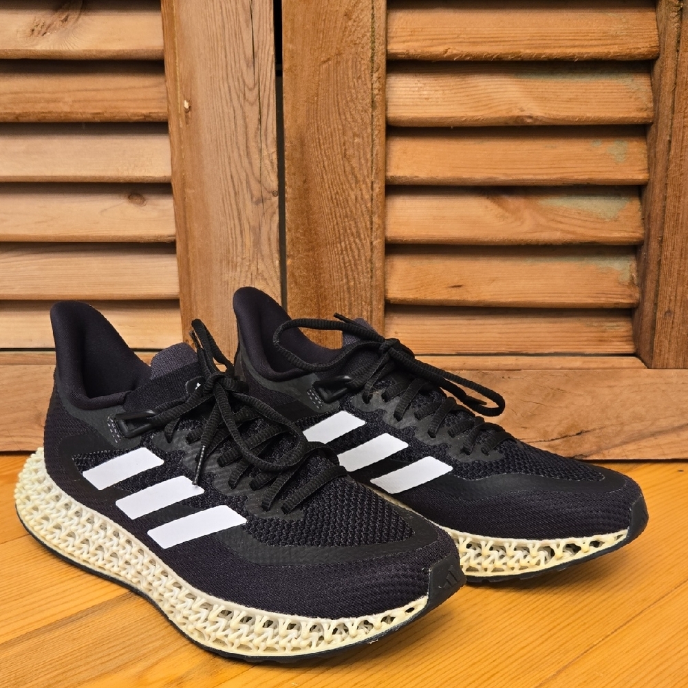 adidas Black White 4D Running Shoes